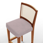 Kit 04 Banquetas Alta Para Cozinha Encosto Em Tela Branco Zio