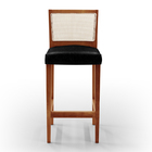 Kit 04 Banquetas Alta Para Cozinha Encosto Tela Branco Zion L