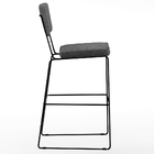 Kit 04 Banquetas Alta Para Cozinha Sala Base Em Aço Fixa Alla