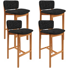 Kit 04 Banquetas Alta Para Cozinha Sala De Jantar Bar Dara L0