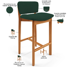 Kit 04 Banquetas Alta Para Cozinha Sala De Jantar Bar Dara L0