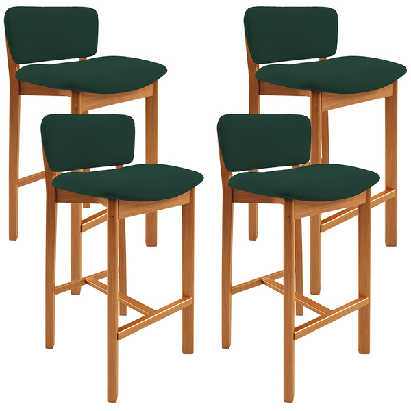 Kit 04 Banquetas Alta Para Cozinha Sala De Jantar Bar Dara L0