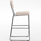 Kit 04 Banquetas Alta Para Cozinha Sala De Jantar Base Em Aço