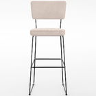 Kit 04 Banquetas Alta Para Cozinha Sala De Jantar Base Em Aço