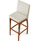 Kit 04 Banquetas Alta Para Cozinha Sala De Jantar Fixa Mila L