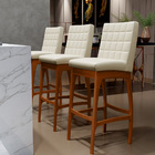 Kit 04 Banquetas Alta Para Cozinha Sala De Jantar Fixa Mila L