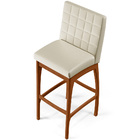 Kit 04 Banquetas Alta Para Cozinha Sala De Jantar Fixa Mila L