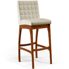 Kit 04 Banquetas Alta Para Cozinha Sala De Jantar Fixa Mila L