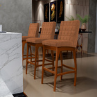 Kit 04 Banquetas Alta Para Cozinha Sala De Jantar Fixa Mila L