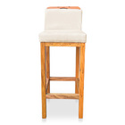 Kit 04 Banquetas Alta Rubi Veludo Base Fixa De Madeira - Pall