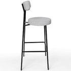 Kit 04 Banquetas Altas Bar Cozinha Sala De Jantar Em Aço Milã