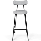 Kit 04 Banquetas Altas Bar Cozinha Sala De Jantar Em Aço Milã