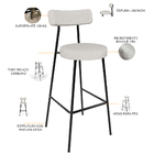 Kit 04 Banquetas Altas Bar Cozinha Sala De Jantar Em Aço Milã