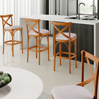 Kit 04 Banquetas Altas Cozinha Bancada Bar Sala De Jantar Est