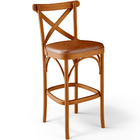 Kit 04 Banquetas Altas Cozinha Bancada Bar Sala Jantar Estofa