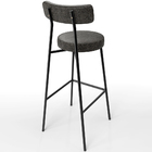 Kit 04 Banquetas Altas Cozinha Sala De Jantar Estrutura Em Aç