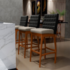 Kit 04 Banquetas Altas Cozinha Sala De Jantar Fixa Mila L02 C