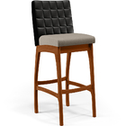 Kit 04 Banquetas Altas Cozinha Sala De Jantar Fixa Mila L02 C