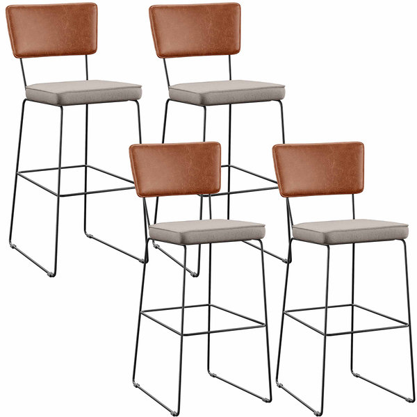 Kit 04 Banquetas Altas Cozinha Sala Jantar Fixa Allana L02 Co