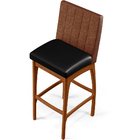 Kit 04 Banquetas Altas Cozinha Sala Jantar Fixa Mila L02 Cour