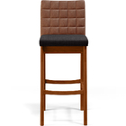 Kit 04 Banquetas Altas Cozinha Sala Jantar Fixa Mila L02 Cour