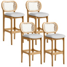 Kit 04 Banquetas Altas Para Cozinha Bancada Sala Tela Betta F