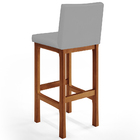 Kit 04 Banquetas Altas Para Cozinha Sala De Jantar Fixa Alya