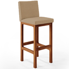 Kit 04 Banquetas Altas Para Cozinha Sala De Jantar Fixa Alya