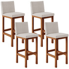 Kit 04 Banquetas Altas Para Cozinha Sala De Jantar Fixa Alya