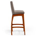 Kit 04 Banquetas Altas Para Cozinha Sala De Jantar Fixa Mila