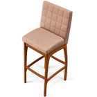 Kit 04 Banquetas Altas Para Cozinha Sala De Jantar Fixa Mila