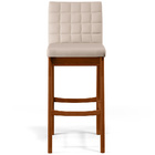 Kit 04 Banquetas Altas Para Cozinha Sala De Jantar Fixa Mila