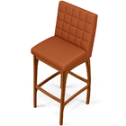 Kit 04 Banquetas Altas Para Cozinha Sala De Jantar Fixa Mila