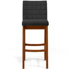 Kit 04 Banquetas Altas Para Cozinha Sala De Jantar Fixa Mila