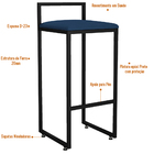 Kit 04 Banquetas Altas Para Cozinha Sala De Jantar Hanna L02