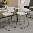 Kit 04 Banquetas Altas Sala De Jantar Allana L02 Faixa Facto