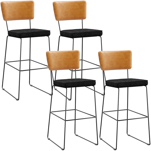 Kit 04 Banquetas Altas Sala De Jantar Fixa Allana L02 Couríss