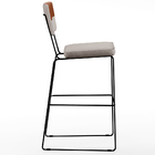 Kit 04 Banquetas Altas Sala De Jantar Fixa Allana L02 Faixa C