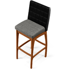 Kit 04 Banquetas Altas Sala De Jantar Fixa Mila L02 Couríssim