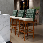 Kit 04 Banquetas Altas Sala De Jantar Fixa Mila L02 Facto Ver