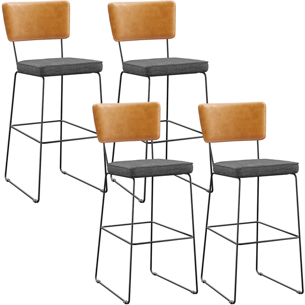 Kit 04 Banquetas Altas Sala Jantar Fixa Allana L02 Couríssimo