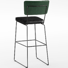 Kit 04 Banquetas Altas Sala Jantar Fixa Allana L02 Facto Verd