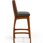 Kit 04 Banquetas Altas Sala Jantar Fixa Mila L02 Couríssimo M