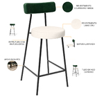 Kit 04 Banquetas Baixa Bar Cozinha E Sala De Jantar Milão L02