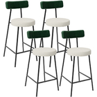 Kit 04 Banquetas Baixa Bar Cozinha E Sala Jantar Milão L02 Co