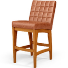 Kit 04 Banquetas Baixa Cozinha Bancada Bar Sala Jantar Fixa M