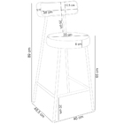 Kit 04 Banquetas Baixa Cozinha E Sala Jantar Bancada Milão L0
