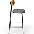 Kit 04 Banquetas Baixa Cozinha Jantar Milão L02 Couríssimo Wh