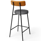 Kit 04 Banquetas Baixa Cozinha Jantar Milão L02 Couríssimo Wh