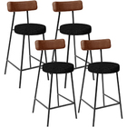 Kit 04 Banquetas Baixa Cozinha Sala De Jantar Milão L02 Courí